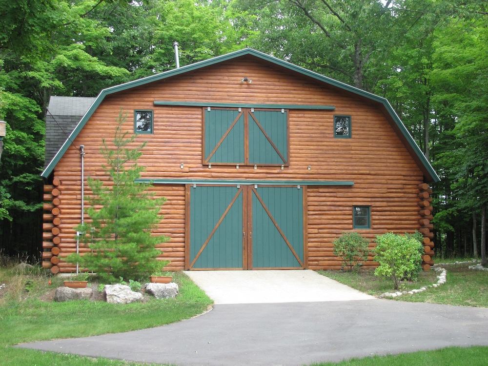 Garage - Barn Log Restoration